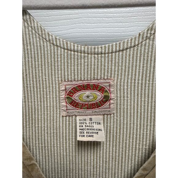 Vintage 80s Banana Republic Cotton Expedition Jumper Utility Dress Size Small - Picture 6 of 7